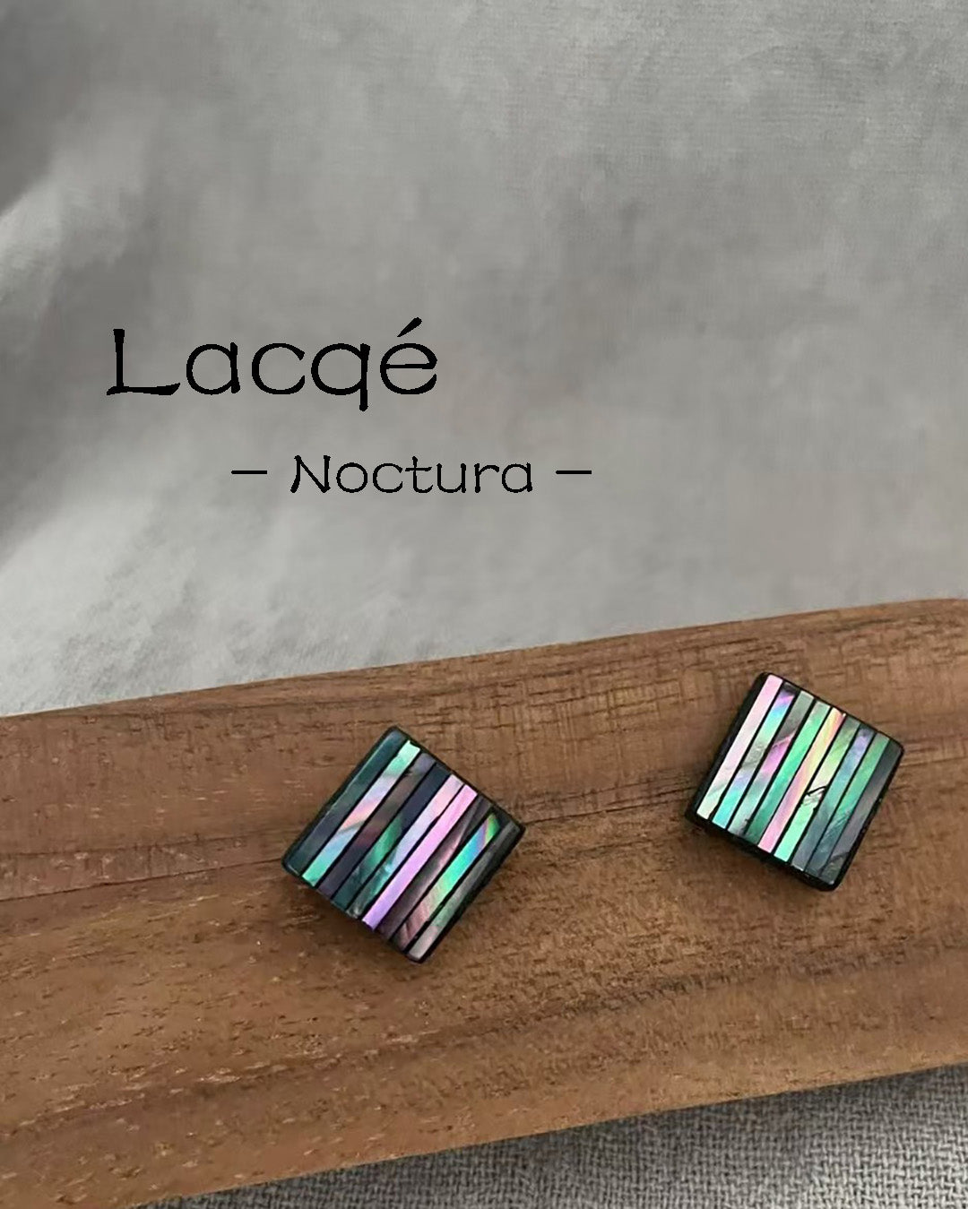 Handcrafted Mother-of-Pearl Lacquer Earrings - Modern Oriental Elegance